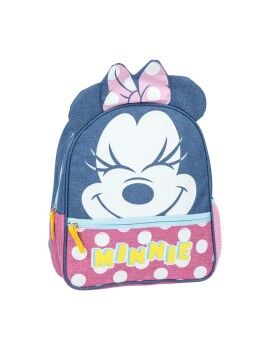 Mochila Escolar Minnie Mouse Rosa 15,5 x 30 x 1 cm