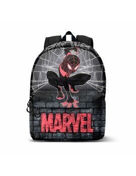 Mochila Escolar Marvel Spider-Man Preto Vermelho Pequena