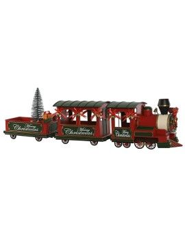 Adorno Navideño Home ESPRIT Rojo Verde Tren 97 x 16 x 26,5 cm