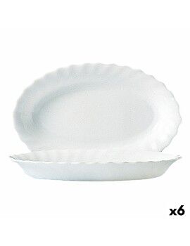 Fuente de Cocina Luminarc Trianon Blanco Vidrio (Ø 35 cm) (6 Unidades)