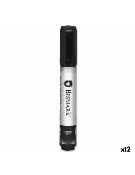 Rotulador permanente Bismark Preto 1,5 mm (12 Unidades)