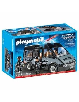 Playset Playmobil 6043 Police van with siren and flashing light