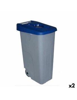 Caixote do Lixo com Rodas Denox 110 L Azul 58 x 41 x 89 cm