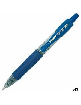 Bolígrafo Roller Pilot G-2 XS Retráctil Azul 0,4 mm (12 Unidades)