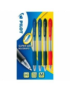 Set de Bolígrafos Pilot SUPERGRIP Multicolor (4 Piezas)