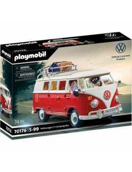 Playset de Vehículos Playmobil 70176 Volkswagen T1 Bus Rojo