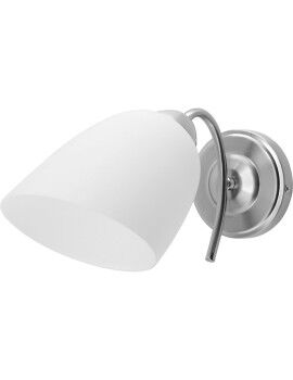 Aplique de Pared Activejet NIKITA 1P Nikiel Blanco Níquel Metal Vidrio 60 W 220-240 V 26 x 12 x...