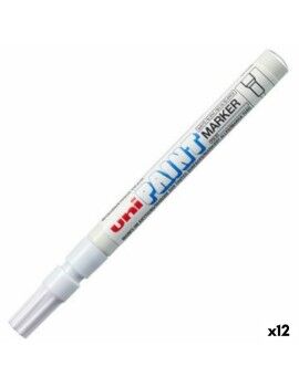 Rotulador permanente Uni-Ball PX-20 Blanco (12 Unidades)