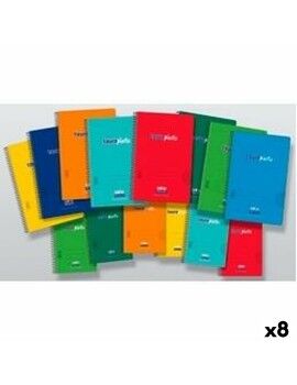 Cuaderno Multicolor Cuarto 8 Piezas