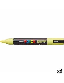 Rotulador de pintura acrílica POSCA PC-5M Amarillo 1,8-2,5 mm (6 Unidades)