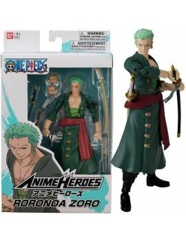 Figura Articulada One Piece Anime Heroes - Roronoa Zoro 17 cm