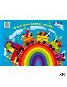 Cartolinas SELVI Multicolor 24 x 32 cm (20 Unidades)