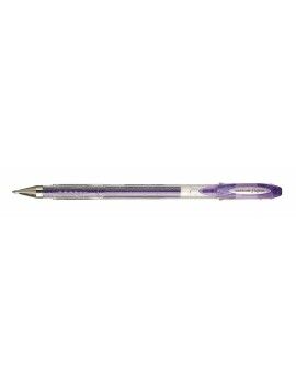 Esferográfica de tinta líquida Uni-Ball Sparkling UM-120SP Violeta 0,5 mm (12 Peças)