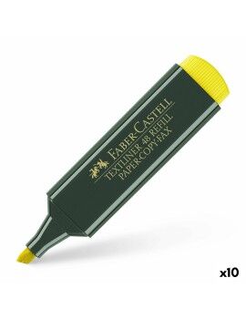 Marcador Fuorescente Faber-Castell TEXTLINER 48 Amarelo (10 Unidades)