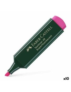 Subrayador Faber-Castell TEXTLINER 48 Fucsia (10 Unidades)