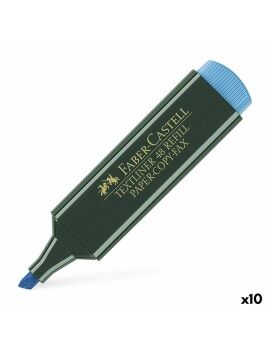 Marcador Fuorescente Faber-Castell TEXTLINER 48 Azul (10 Unidades)