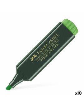 Marcador Fuorescente Faber-Castell TEXTLINER 48 Verde (10 Unidades)