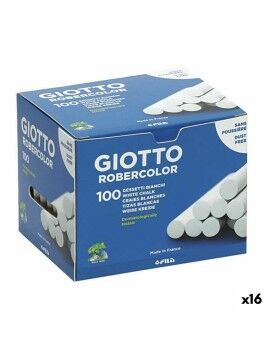 Giz Giotto Robercolor Branco 16 Unidades 100 Peças