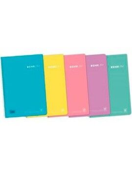 Caderno ENRI Pastel Din A4 80 Folhas (5 Unidades)