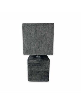 Lámpara de mesa Versa Cubo Black Negro Cerámica Ø 13 x 32 cm