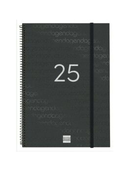 Agenda Finocam YEAR Negro A4 21 x 29,7 cm 2025