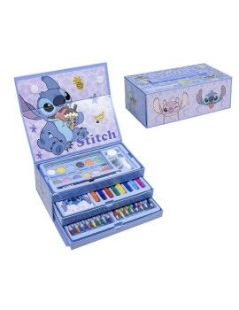 Set de Papelaria Stitch Azul Claro