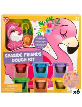 Juego de Plastilina PlayGo Seaside Friends (6 Unidades)