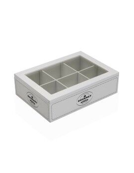 Caja para Infusiones Versa Gourmet Madera 17 x 7 x 24 cm