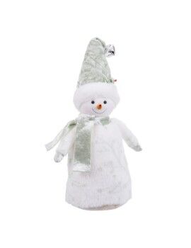 Boneco de neve Branco Verde 6 x 6 x 25 cm