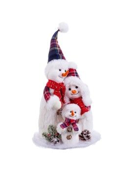 Boneco de neve Multicolor Boneco de neve 21 x 16,5 x 40 cm (3 Unidades)