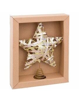 Estrella de Navidad Oro Metal 25 x 5,5 x 30 cm