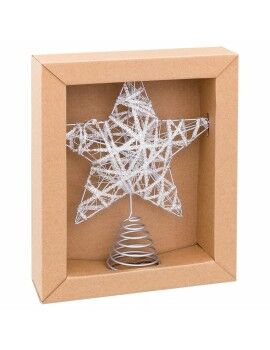 Estrela de Natal Prateado Metal 20 x 6 x 25 cm