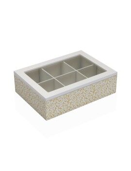 Caja para Infusiones Versa Serpentine Madera 17 x 7 x 24 cm