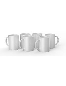 Caneca personalizável para plotter de corte Cricut CERAMIC Branco Cerâmica (6 Unidades)