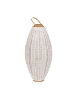 Farol Beige Natural Bambú Cristal 40 x 40 x 83 cm