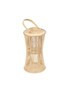 Lanterna Natural Bambu Cristal 16 x 16 x 40 cm