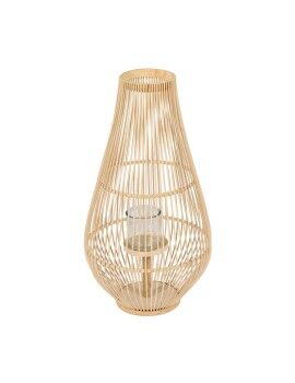 Farol Natural Bambú Cristal 35 x 35 x 66 cm