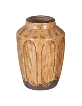 Vaso Castanho Cerâmica 11,5 x 11,5 x 17,5 cm