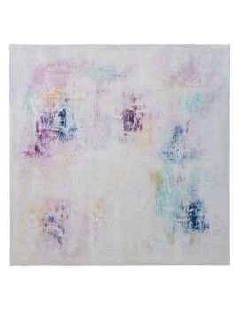 Lienzo Blanco Morado Abstracto 120 x 3,5 x 120 cm