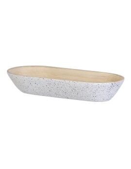 Tabuleiro Branco Natural Bambu 40 x 18 x 7 cm