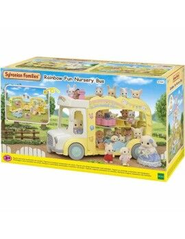 Accesorios para casa de Muñecas Sylvanian Families 5744 Rainbow Fun Nursery Bus