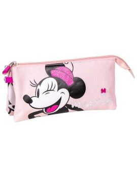 Malas para tudo triplas Minnie Mouse 22,5 x 2 x 11,5 cm Cor de Rosa