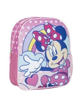 Mochila Escolar Minnie Mouse Cor de Rosa 25 x 30 x 9 cm