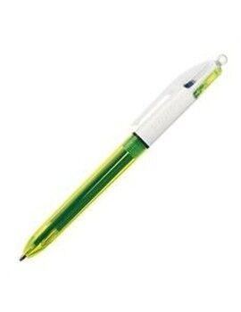 Caneta Bic Fluor 4 cores Fluorescente 12 Peças