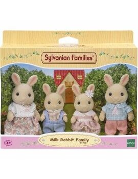 Figura Sylvanian Families 5706 Conejo Familia 4 Piezas