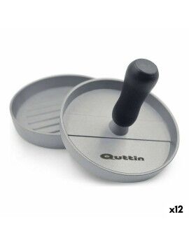 Prensa para Hamburguesas Quttin Metal Plateado 12 x 9 cm