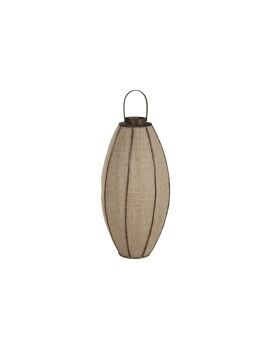 Portavelas Home ESPRIT Natural Yute Bambú 40 x 40 x 80 cm