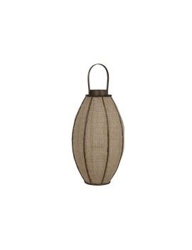 Castiçais Home ESPRIT Natural Juta Bambu 34 x 34 x 60 cm