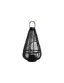 Portavelas Home ESPRIT Negro Metal 28 x 28 x 50 cm