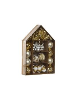 Bolas de Natal Home ESPRIT Dourado PVC 24 x 6 x 35 cm